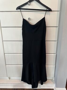 Alice + Olivia Black Midi Dress Size 4